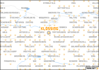 map of Klössing