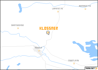 map of Klossner