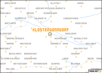 map of Kloster Donndorf