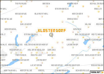 map of Klosterdorf