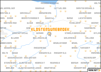 map of Kloster Dünebroek