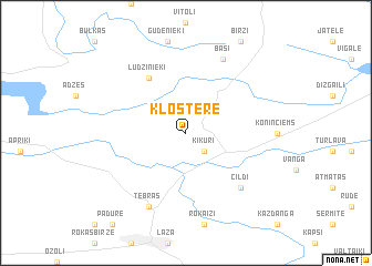 map of Klostere