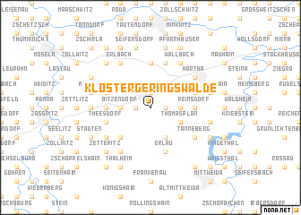 map of Klostergeringswalde