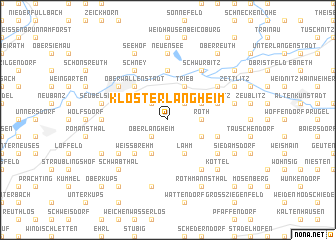 map of Klosterlangheim