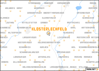 map of Klosterlechfeld