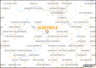 map of Klösterle