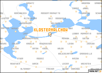 map of Kloster Malchow