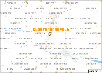 map of Klostermansfeld