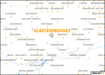 map of Kloster Mödingen