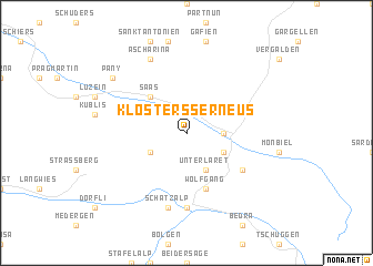 map of Klosters Serneus