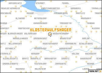 map of Kloster Wulfshagen