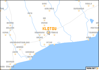 map of Klotou