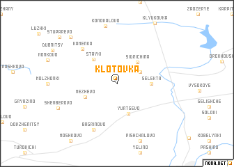 map of Klotovka