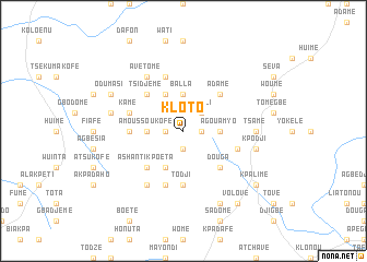 map of Kloto