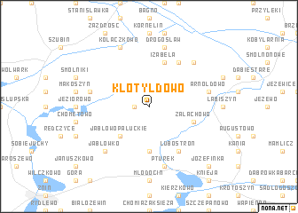 map of Klotyldowo