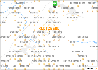 map of Klotzberg