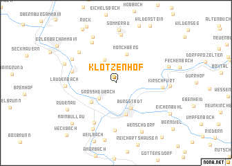 map of Klotzenhof