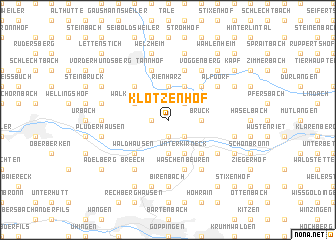 map of Klotzenhof