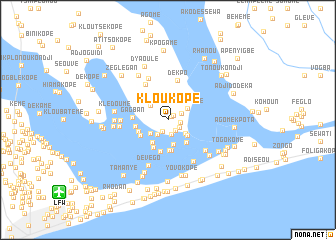 map of Klou Kopé