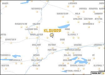 map of Klovarp