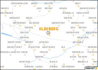 map of Klovborg
