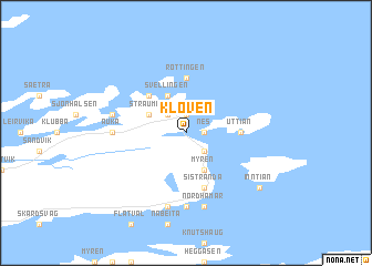 map of Kloven