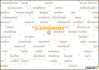 map of Klövinghausen