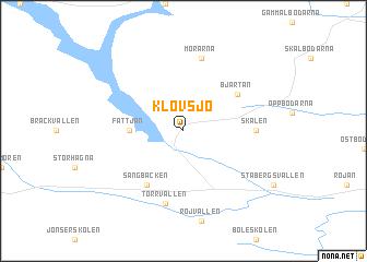 map of Klövsjö