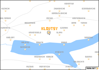 map of Klovtsy