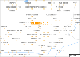 map of Klubokovo