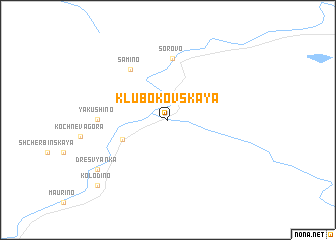 map of Klubokovskaya