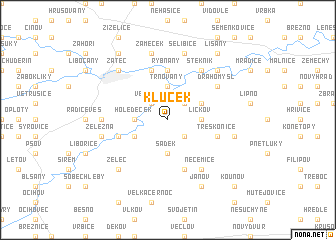 map of Kluček