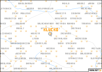 map of Kłucko