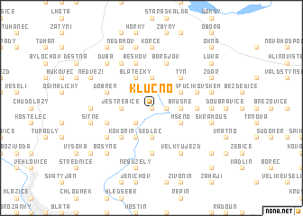 map of Klučno