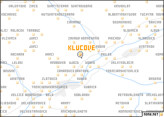 map of Kľúčové