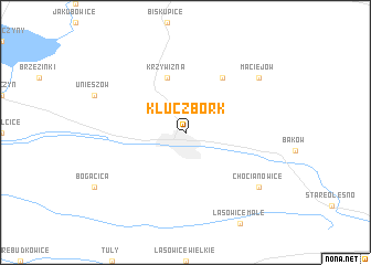 map of Kluczbork