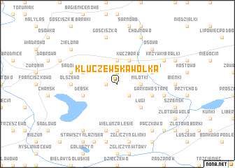 map of Kluczewska Wólka