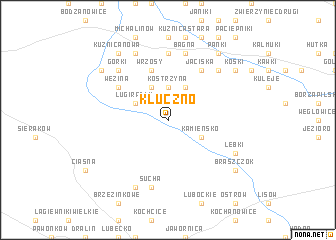 map of Kluczno