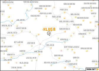 map of Kluga