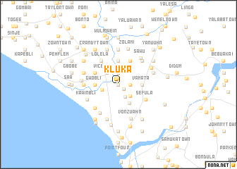 map of Kluka