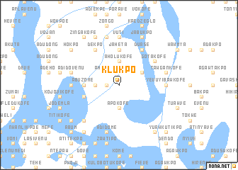 map of Klukpo