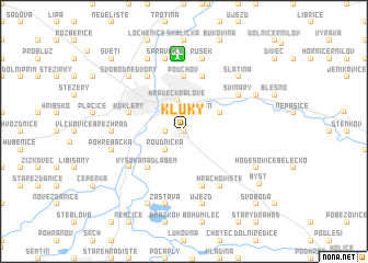 map of Kluky