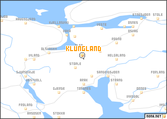 map of Klungland