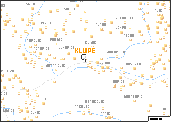 map of Klupe