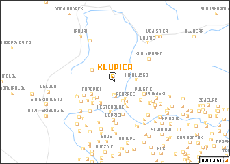 map of Klupica