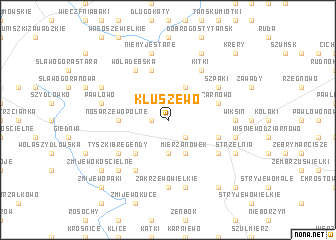 map of Kluszewo