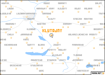 map of Klutajny