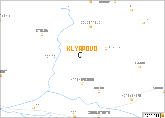 map of Klyapovo