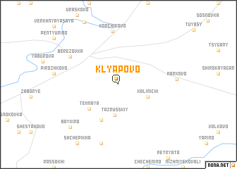 map of Klyapovo