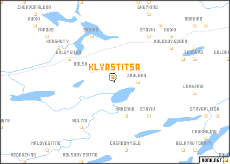 map of Klyastitsa